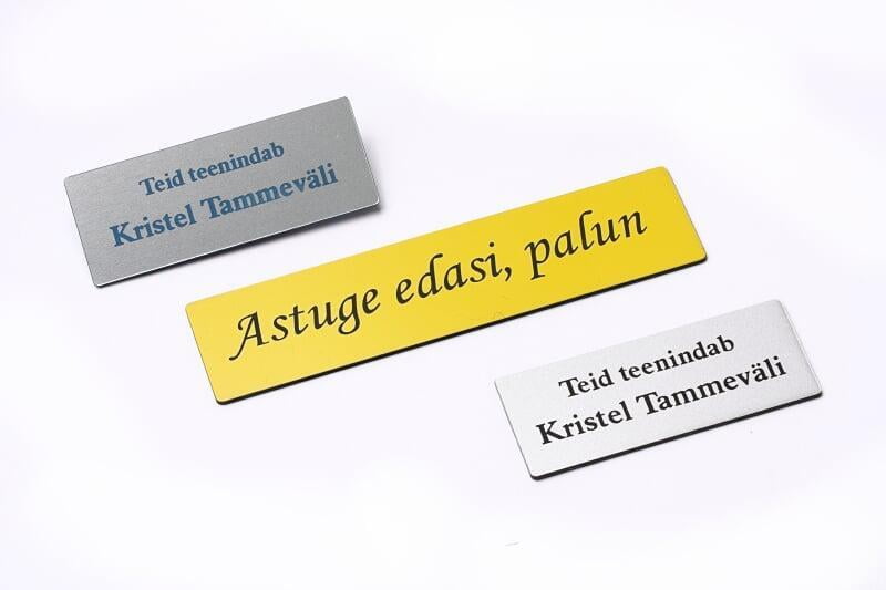 lasergraveeritud uksesilt